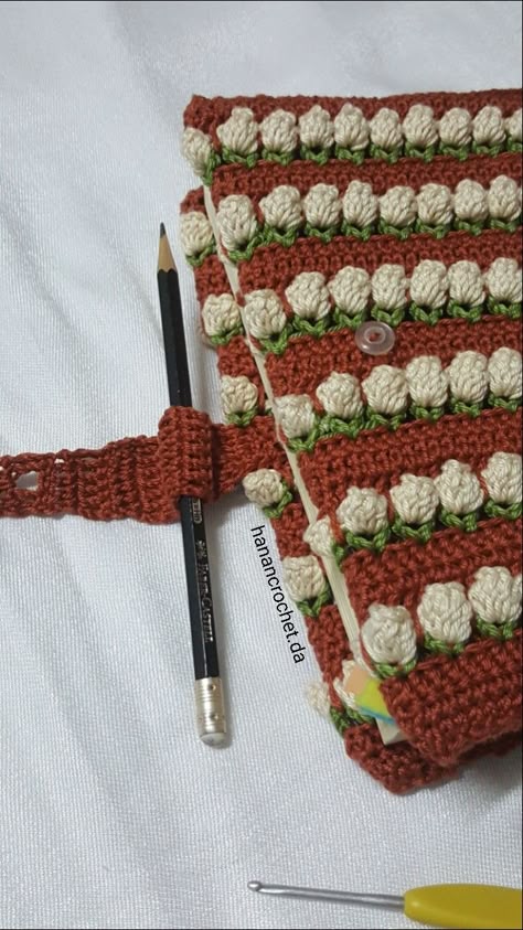 Sweet Strawberry Crochet Diary Cover