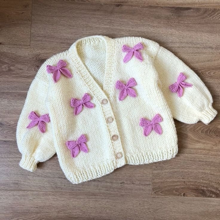 Crochet Bow Cardigan π