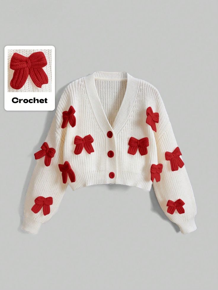 Crochet Bow Cardigan π