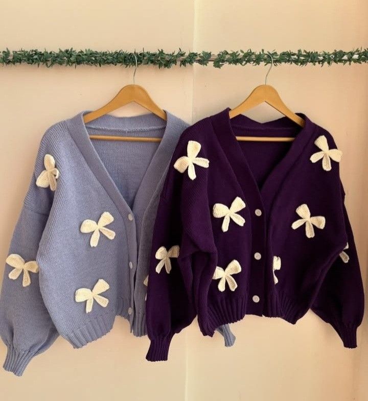 Crochet Bow Cardigan π