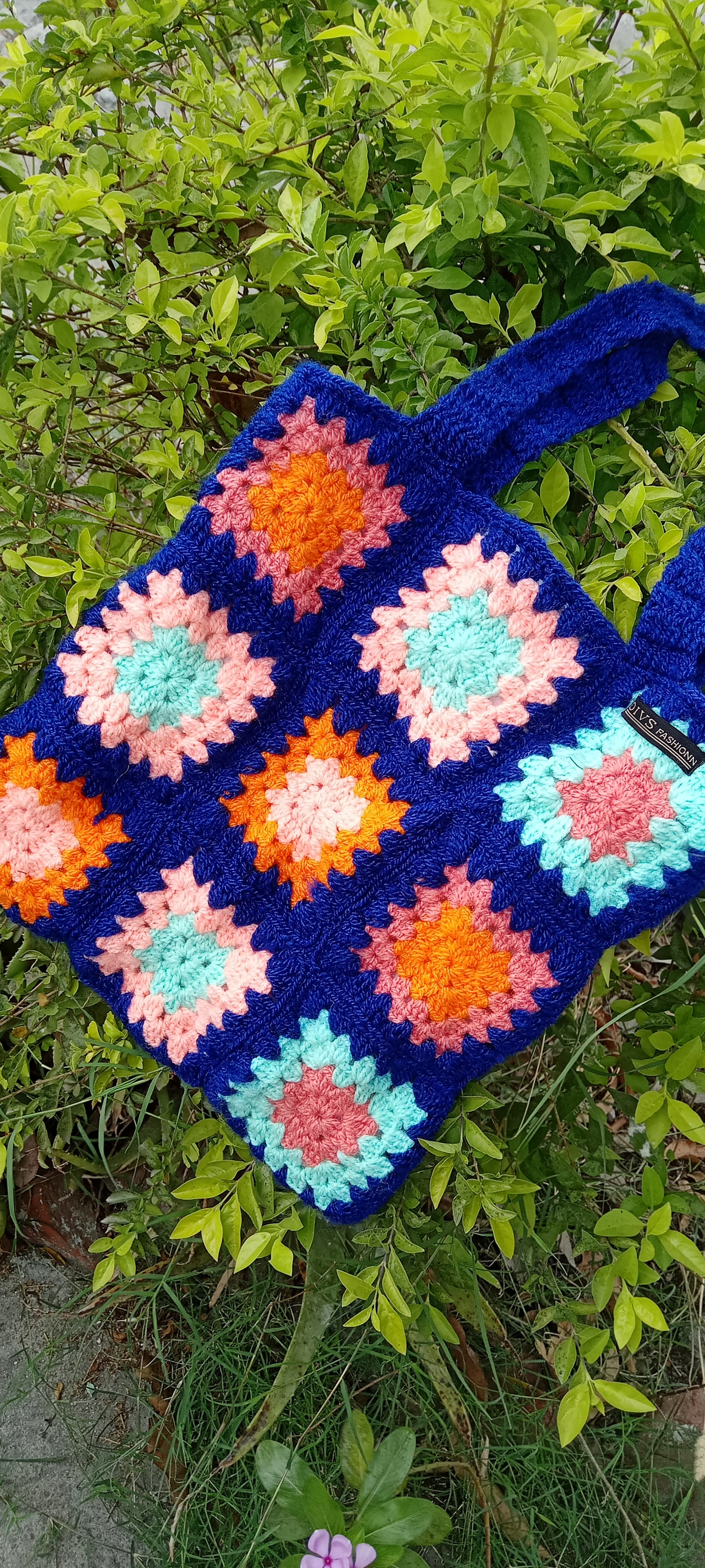 Colorful Crochet Tote