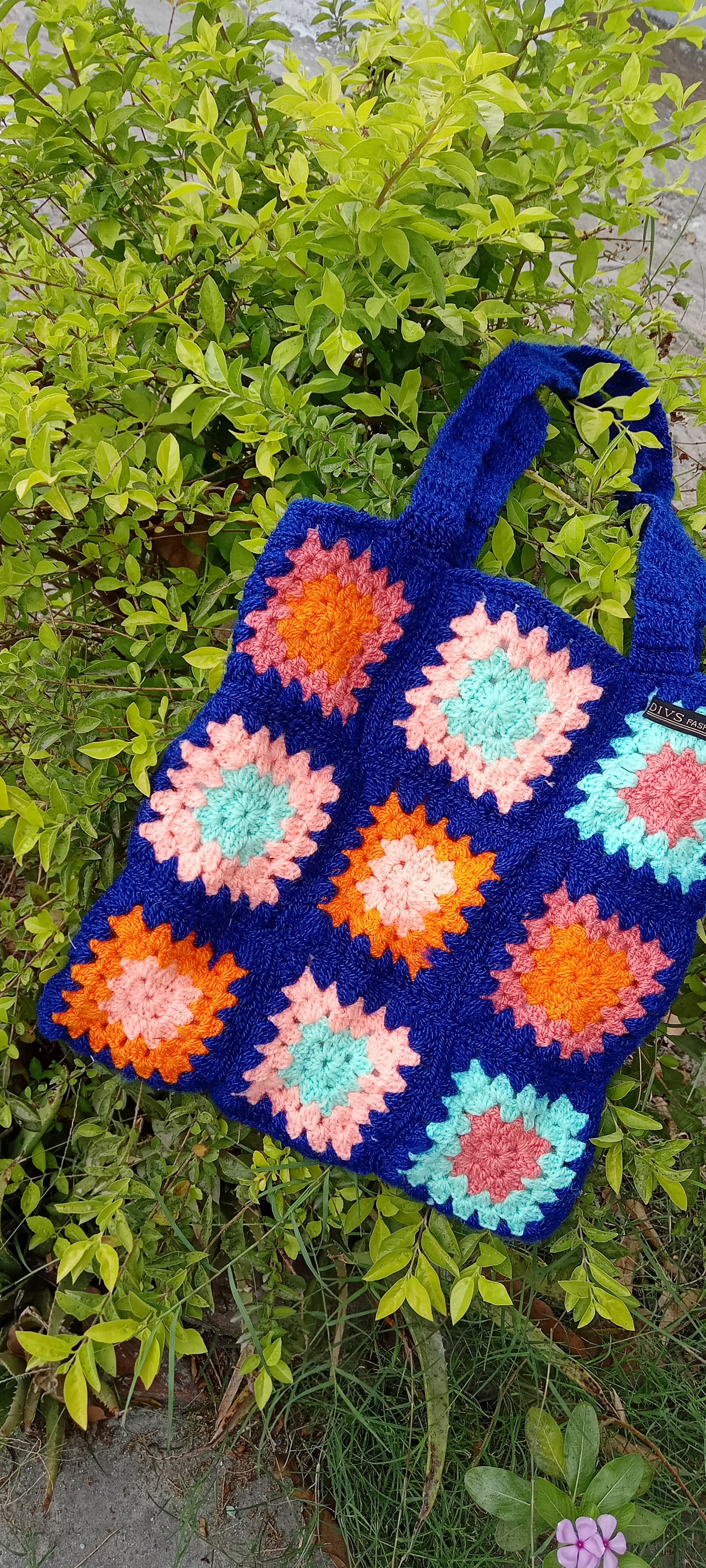 Colorful Crochet Tote