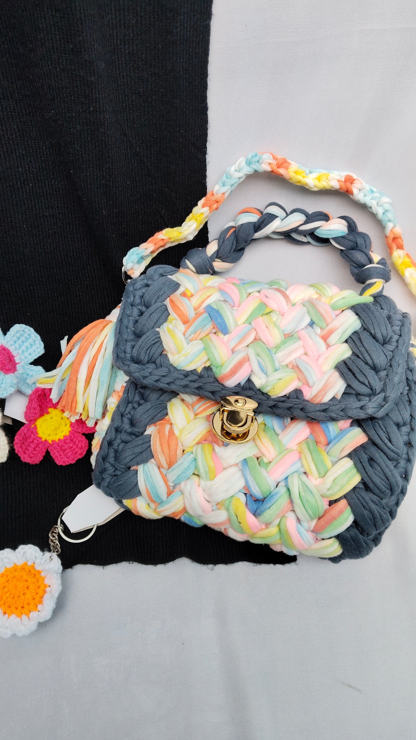 Braided Pastel Handbag