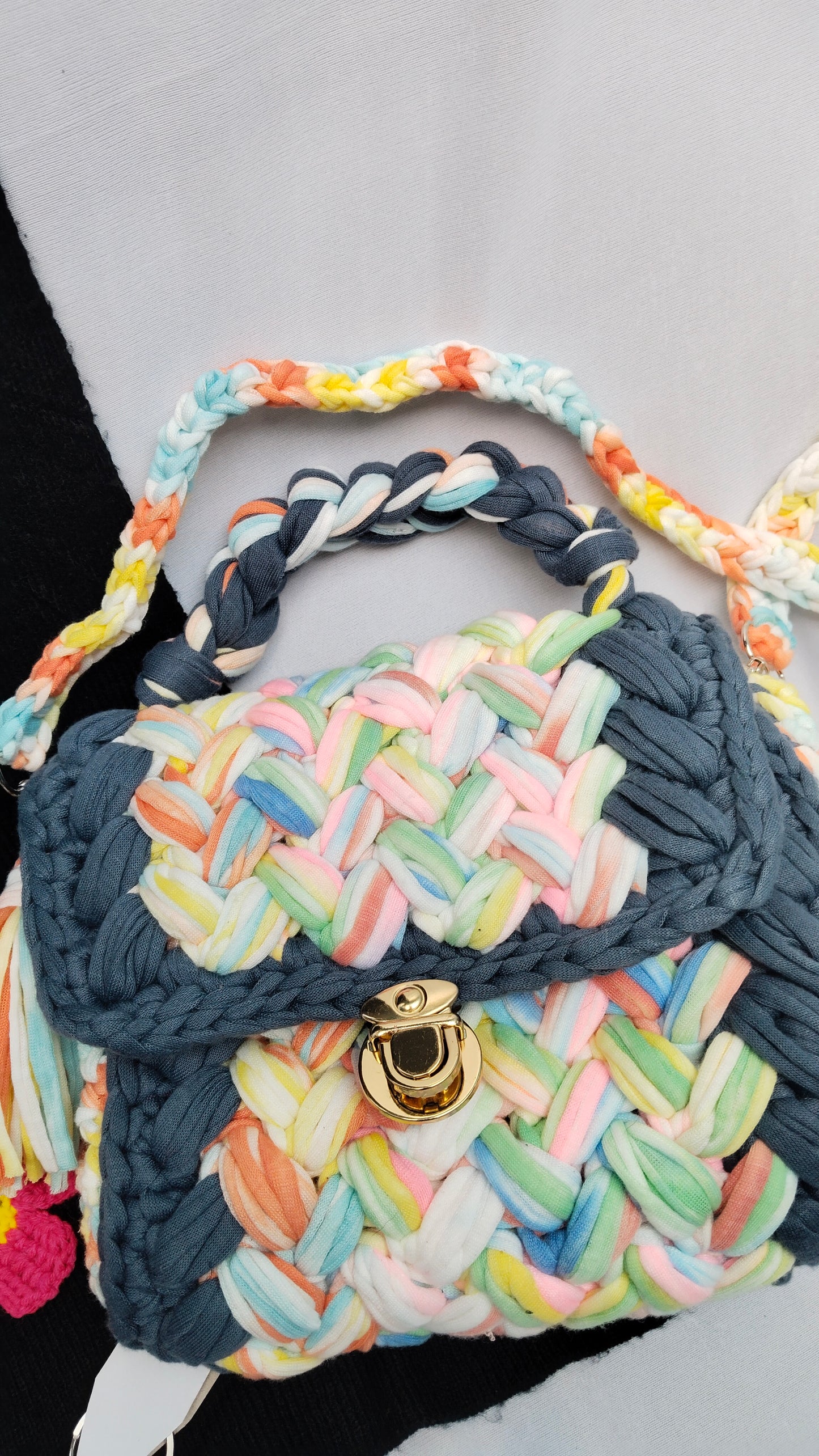 Braided Pastel Handbag