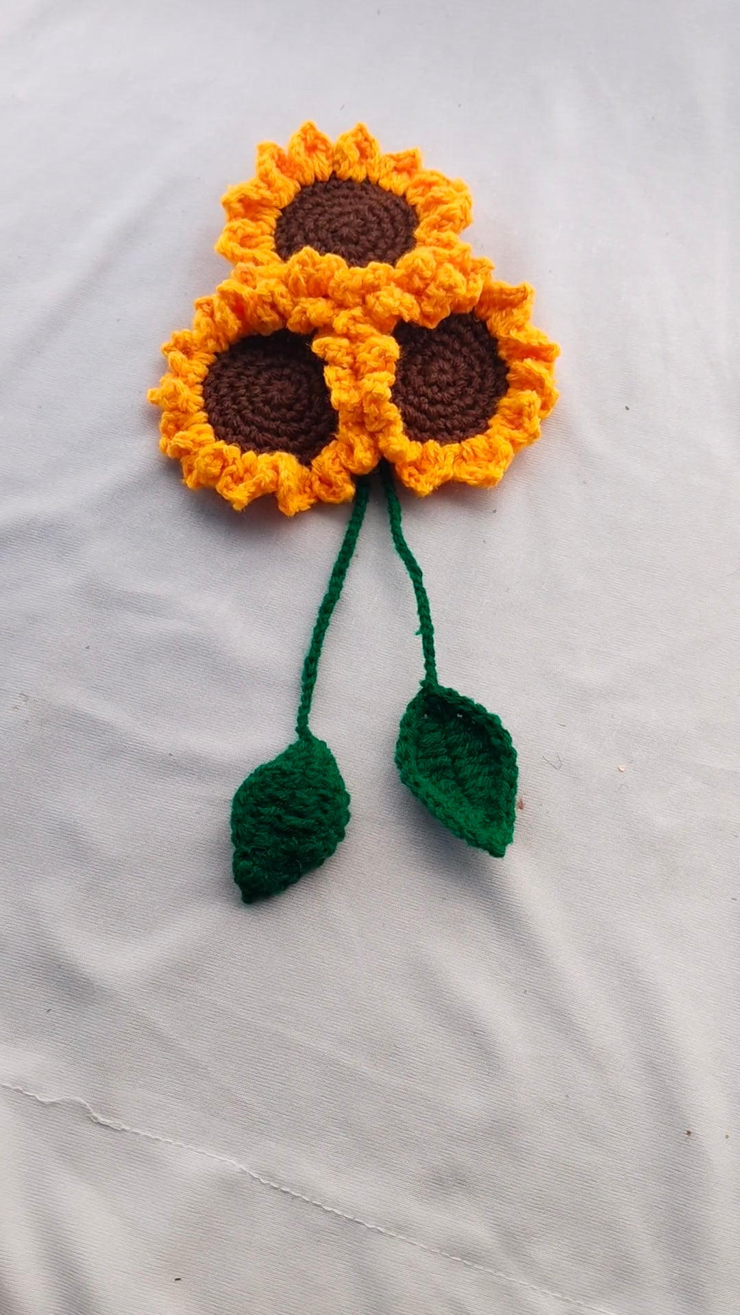Handcrafted Crochet Sunflower Hair Tie