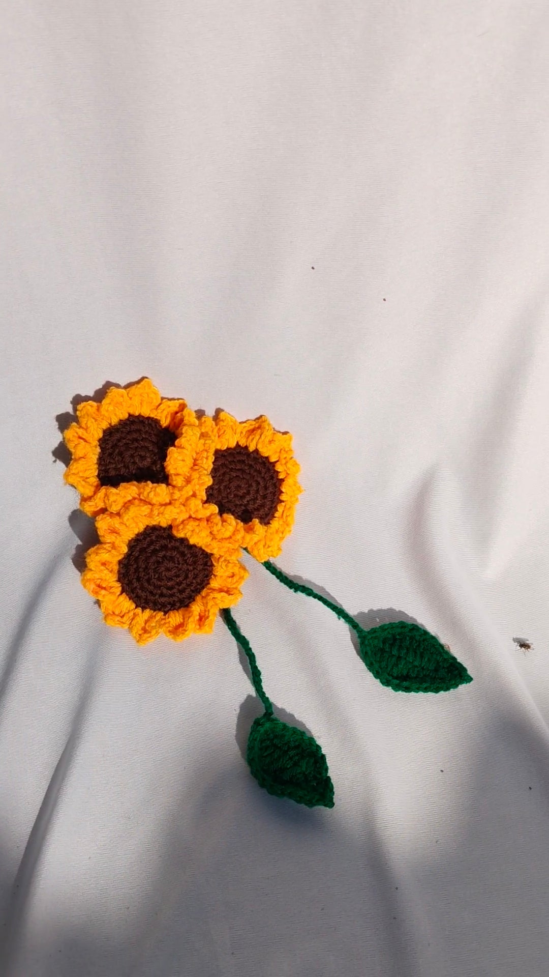 Handcrafted Crochet Sunflower Hair Tie
