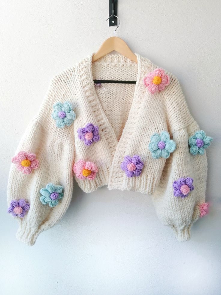 Pastel Bloom Crochet Cardigan ๐ผ