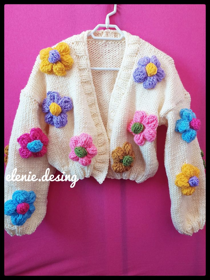 Pastel Bloom Crochet Cardigan ๐ผ