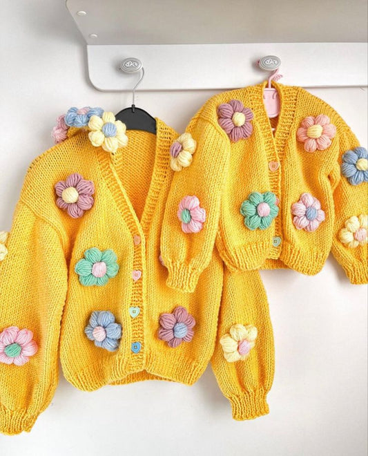 Pastel Bloom Crochet Cardigan 🌼