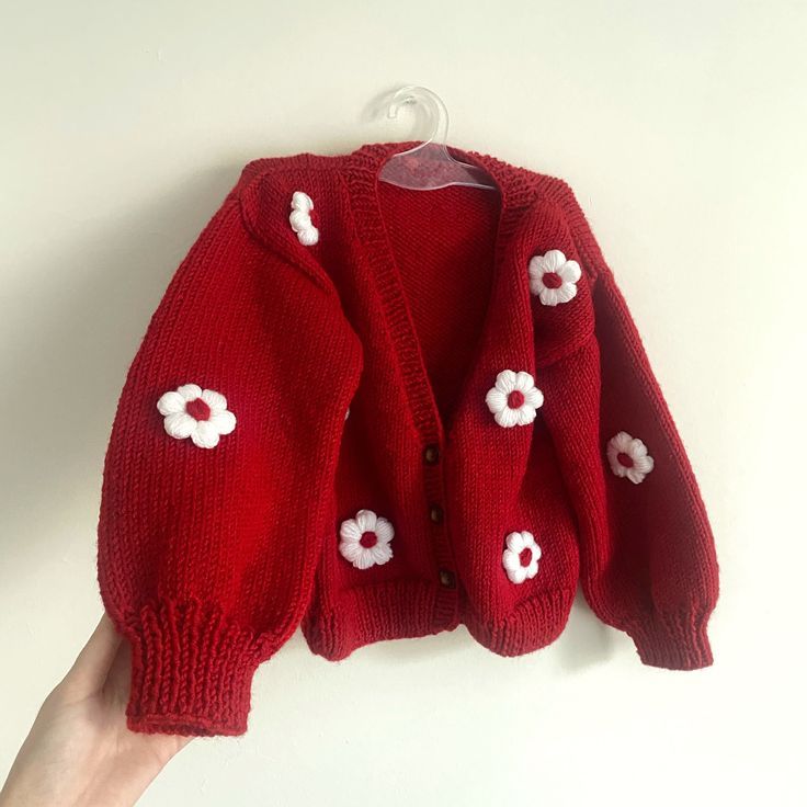 Blossom Knit Daisy Crochet Cardigan