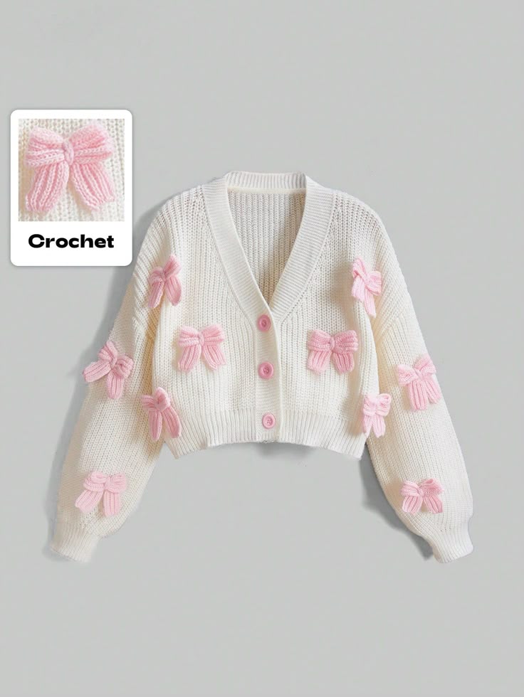 Crochet Bow Cardigan π