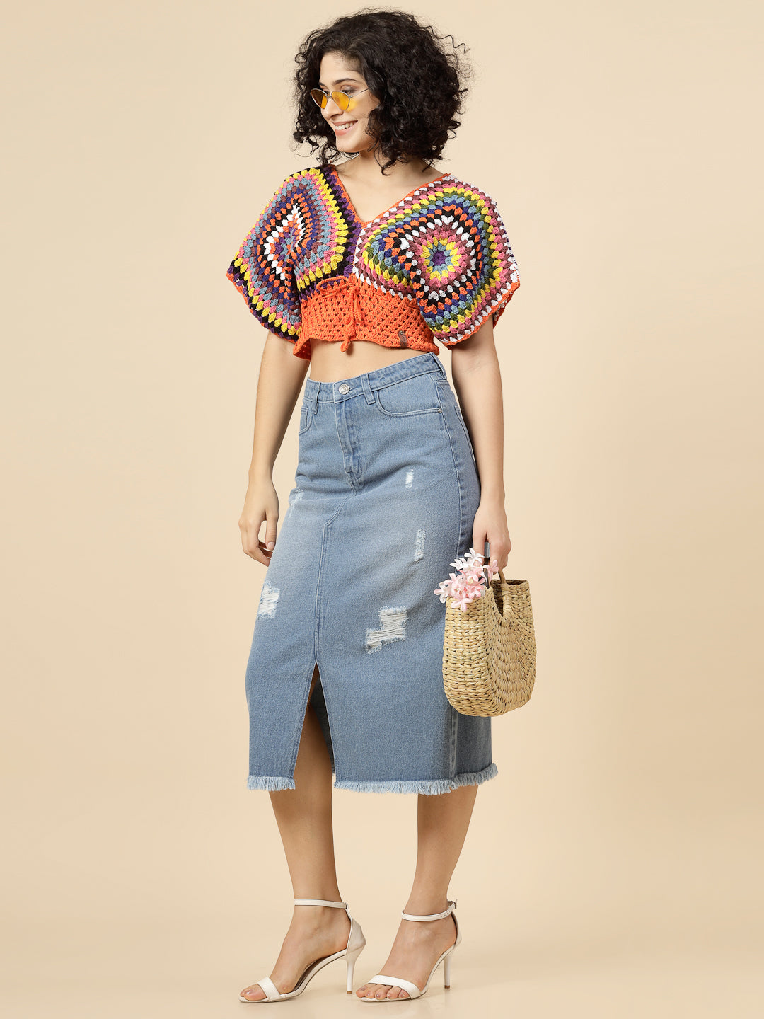 Boho Bloom Crochet Crop Top