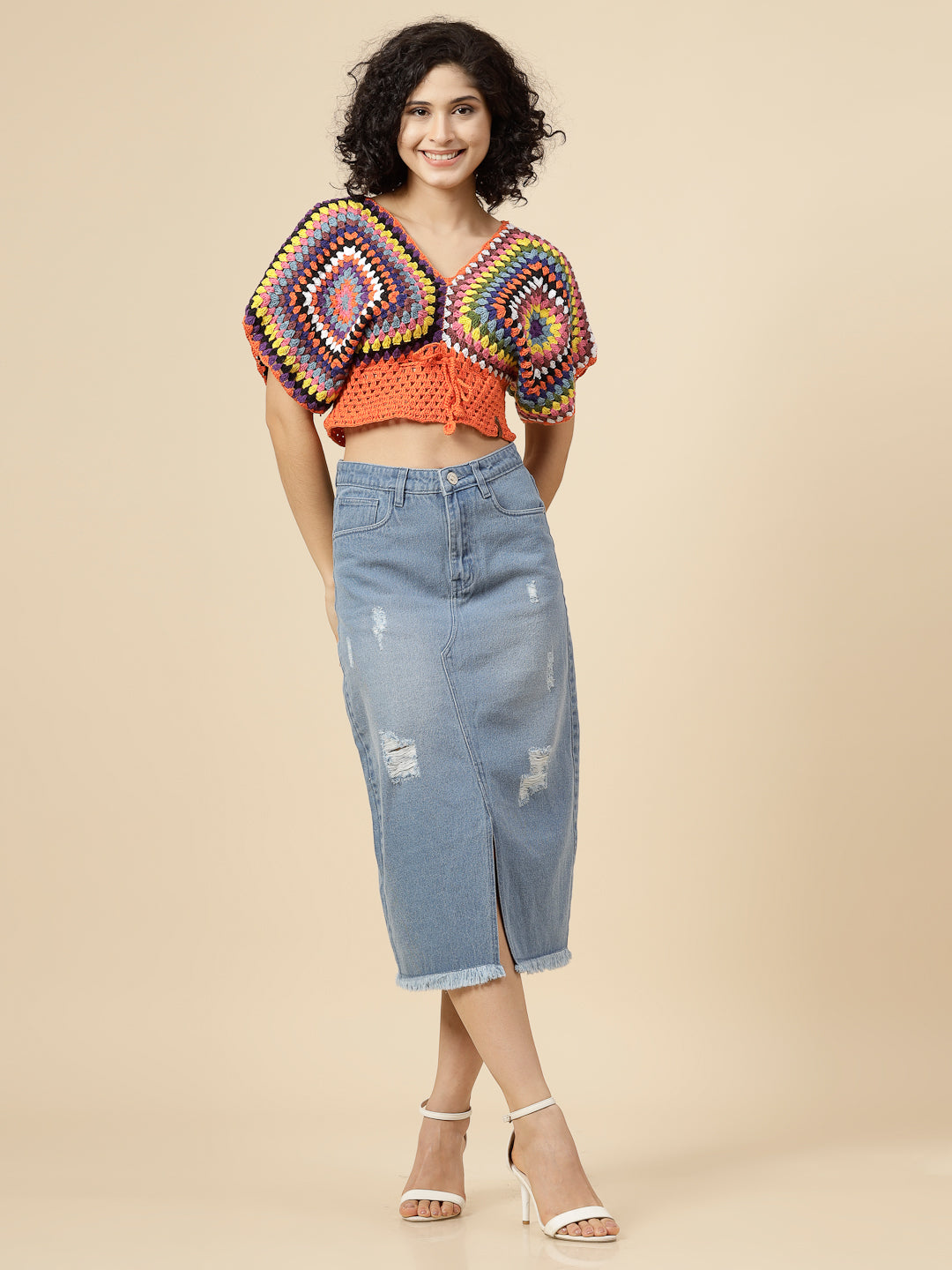 Boho Bloom Crochet Crop Top