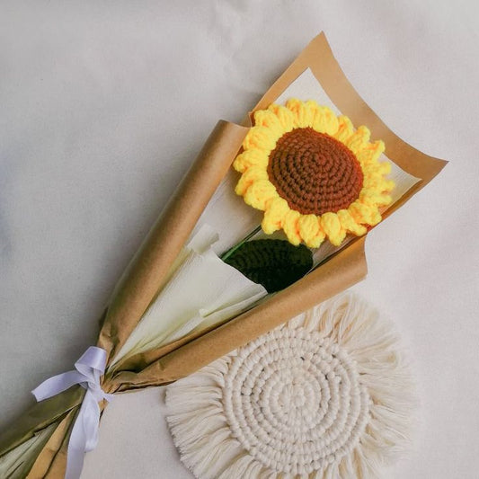 Crochet Sunflower Bouquet