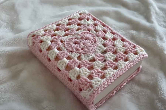 Sweetheart Granny Square Diary Cover