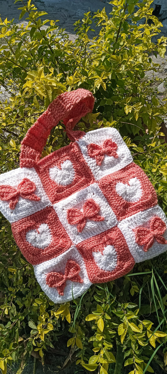 Heart and Bow Bag