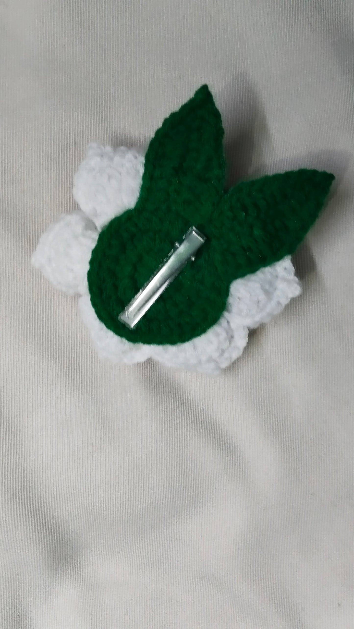 Handmade Crochet Flower Hair Pin