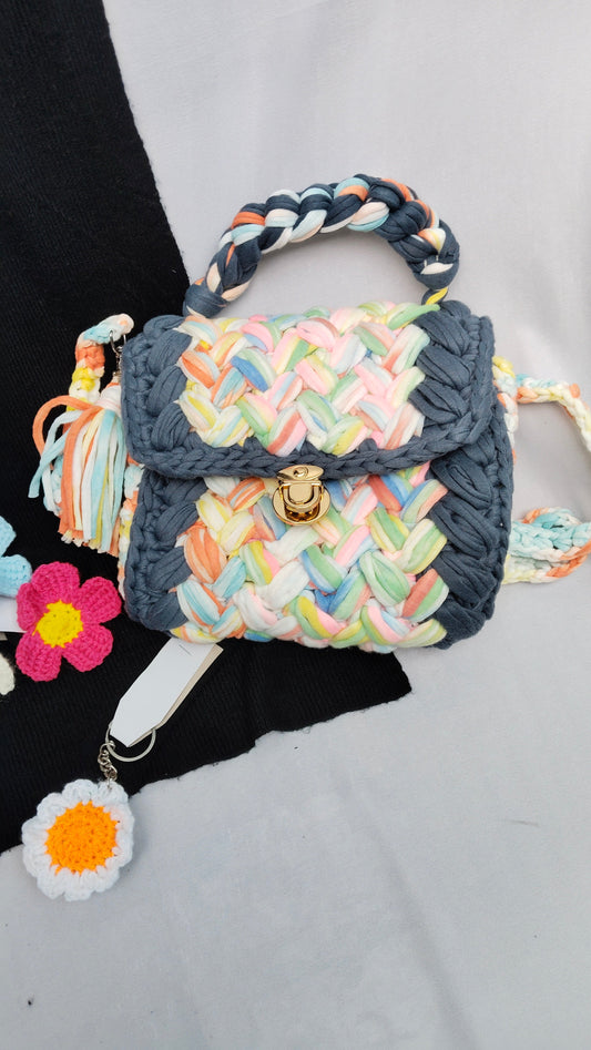 Braided Pastel Handbag