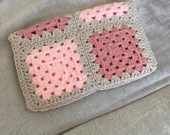 Pastel Granny Square Diary Cover