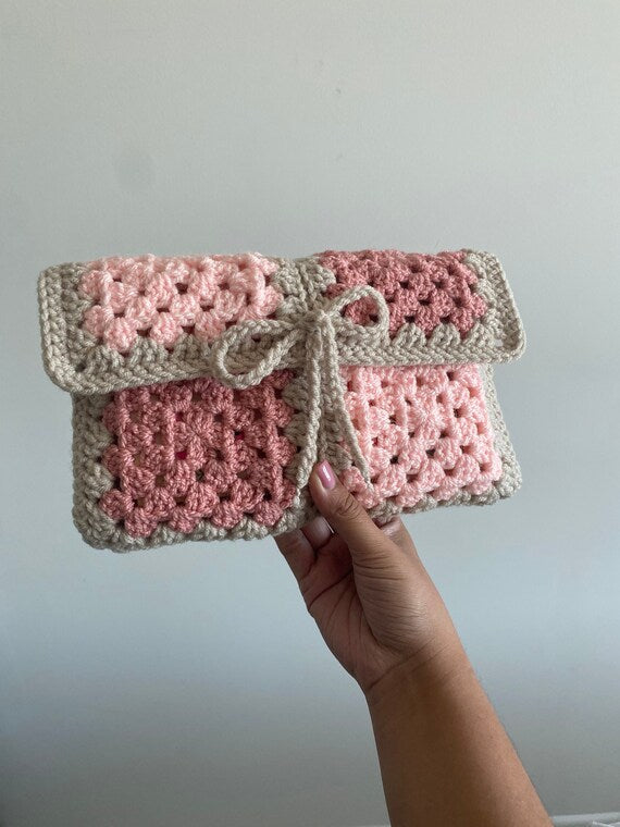 Pastel Granny Square Diary Cover