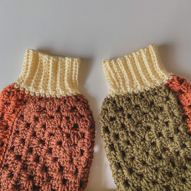 Autumn Patchwork Crochet Cardigan